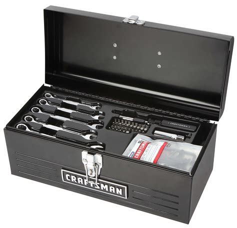 craftsman 130 piece mechanics tool set &16 metal tool box|CRAFTSMAN Mechanics Tool Sets .